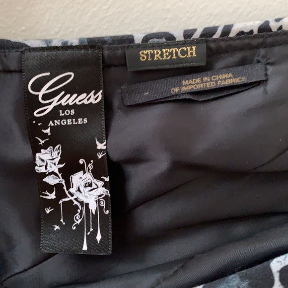 Guess Blue/Black Leopard Print Dress - Picture 3 of 4